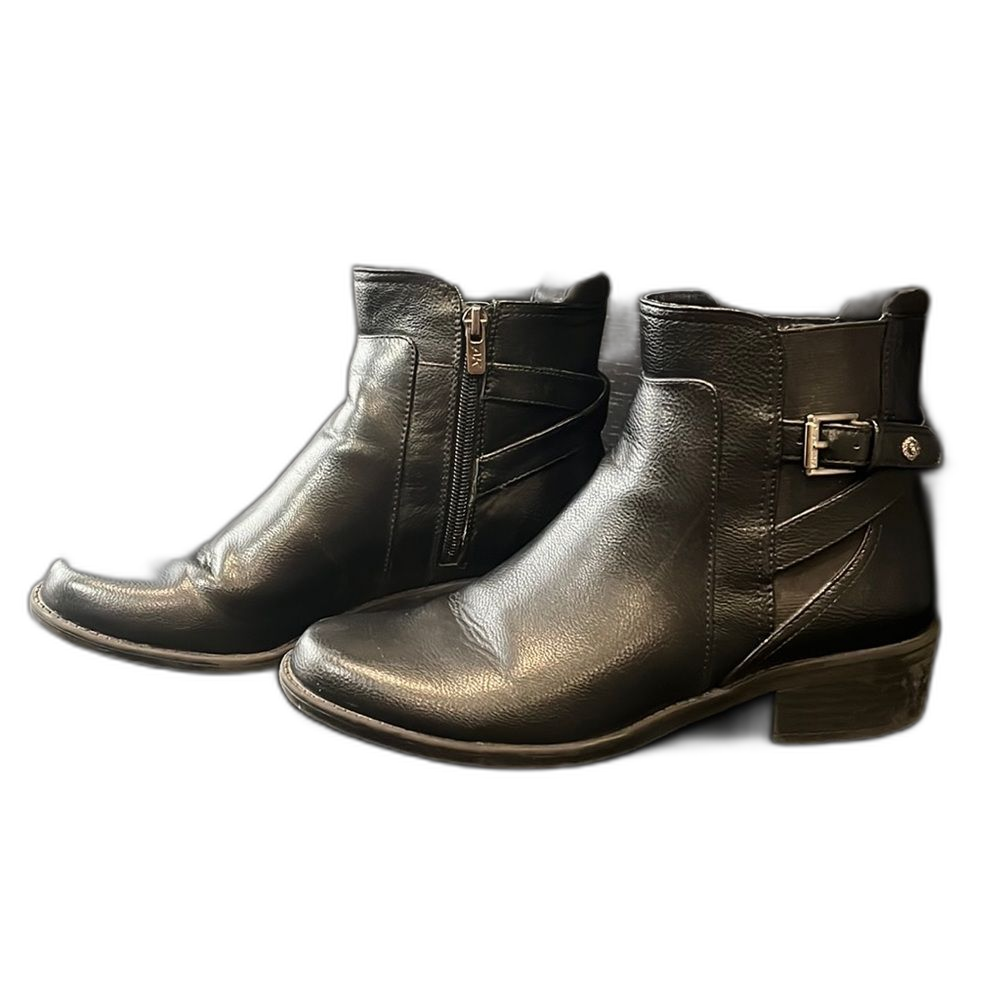 Anne Klein Black Lucille Boots Size 7.5